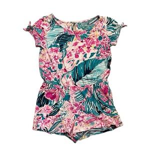 Lilly Pulitzer L(8-10) shorts romper floral